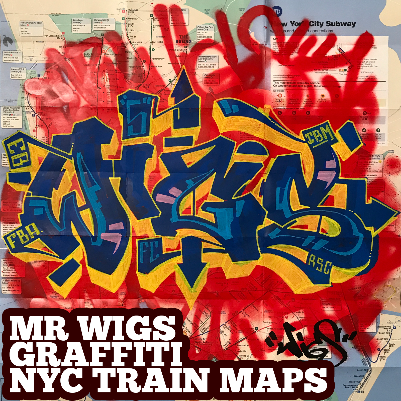 graffiti map wigs blue yellow 2
